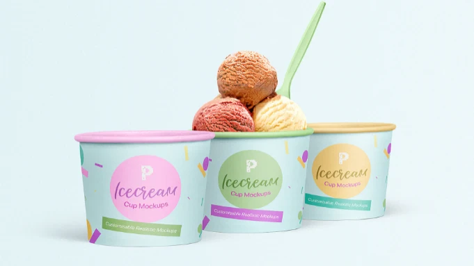 Ice cream paper tubs 4 Ice cream paper tubs 4