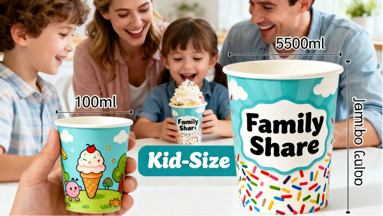 Paper Ice Cream Cups 3 Paper Ice Cream Cups 3