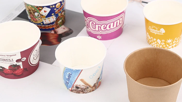 Disposable Ice Cream Cups 4 Disposable Ice Cream Cups 4
