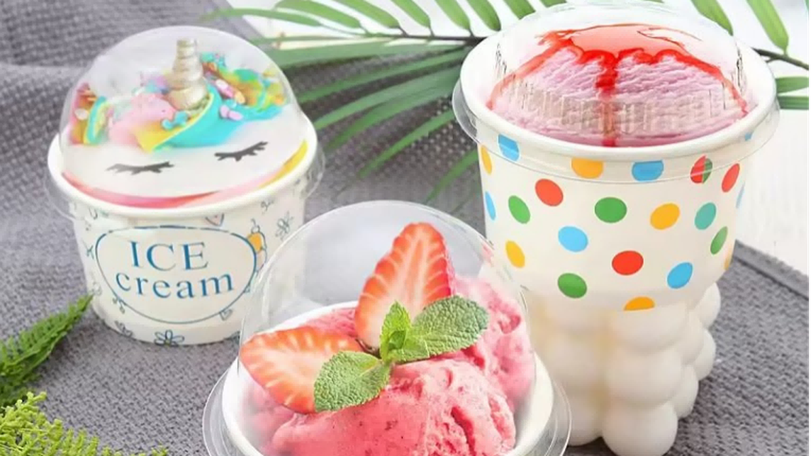 ice cream cup with wooden spoon 1 ice cream cup with wooden spoon 1